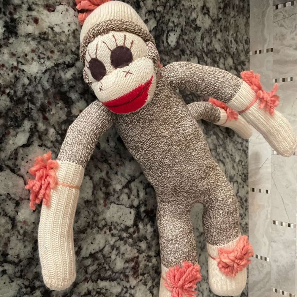 Nostalgic vintage Sock Monkey from the 60’s, mint